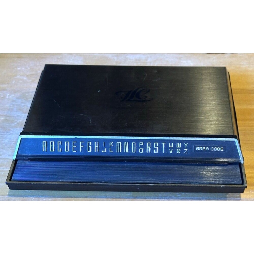 Flip top Vintage address book Park Sherman desk manual index retro old school